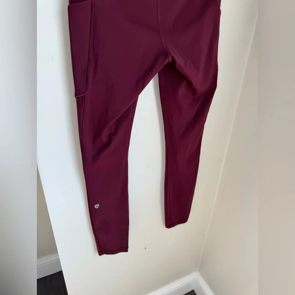 Lululemon Fast and Free High-Rise Garnet Tight Size 4